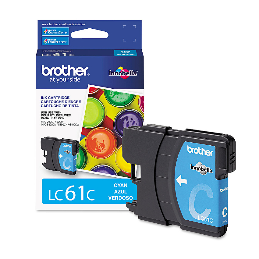 Brother LC61C Cyan Ink Cartridge