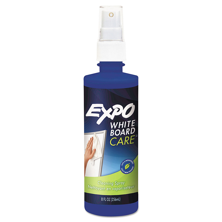 EXPO White Board CARE Dry Erase Surface Cleaner, 8 oz Spray Bottle (81803A)
