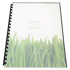 GBC 100% Recycled Poly Binding Cover, Frost, 11 x 8.5, Unpunched, 25/Pack (25817)