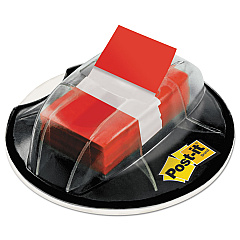 Post-it Flags Page Flags in Desk Grip Dispenser, 1 x 1.75, Red, 200/Dispenser (680HVRD)