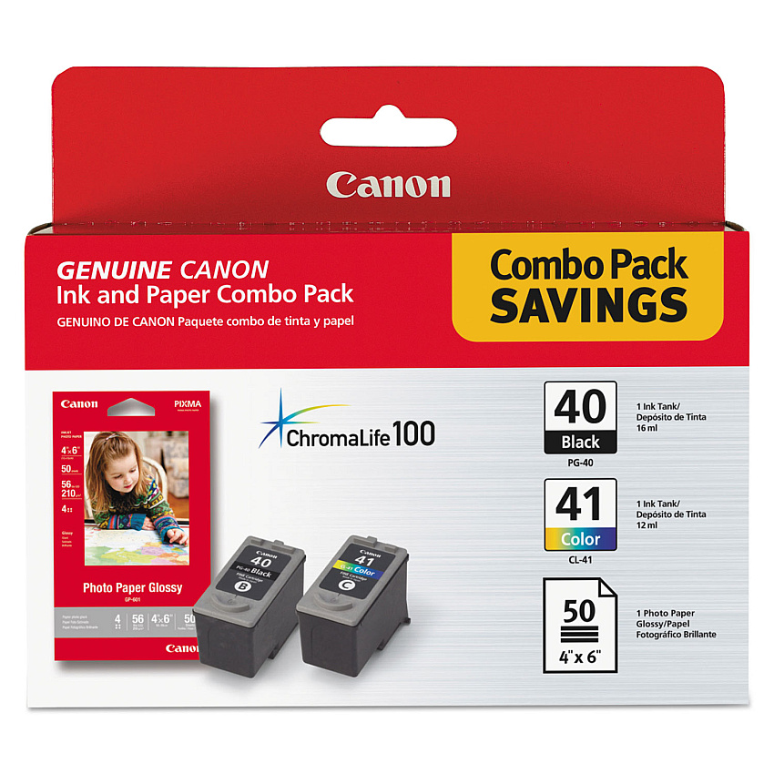 Canon PG-40 CL-41 with GP502