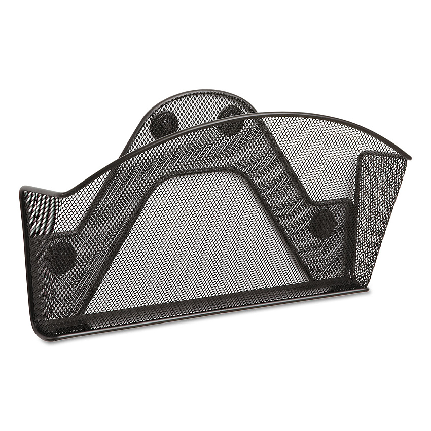 Safco Onyx Magnetic Mesh Panel Accessories, Single File Pocket, 13 x 4.25 x 7.25, Black (4176BL)