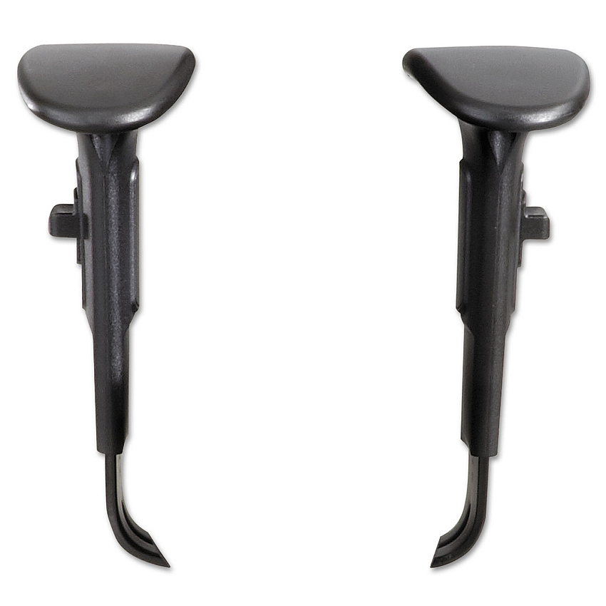 Safco Adjustable T-Pad Arms for Alday and Vue Series Task Chairs, 3.5w x 10.5d x 14h, Black, 1 Pair (3399BL)