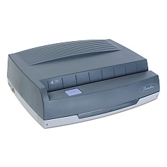 Swingline 50-Sheet 350MD Electric Three-Hole Punch, 9/32" Holes, Gray (9800350)