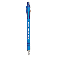 Paper Mate FlexGrip Ultra Ballpoint Pen, Retractable, Medium 1 mm, Blue Ink, Blue Barrel, Dozen (9510131)