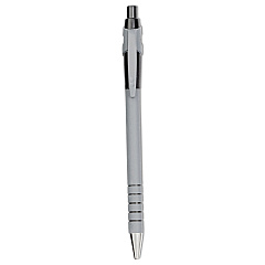Paper Mate FlexGrip Ultra Ballpoint Pen, Retractable, Fine 0.8 mm, Black Ink, Gray/Black Barrel, Dozen (9580131)