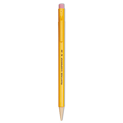 Paper Mate Sharpwriter Mechanical Pencil, 0.7 mm, HB (#2.5), Black Lead, Classic Yellow Barrel, Dozen (3030131C)