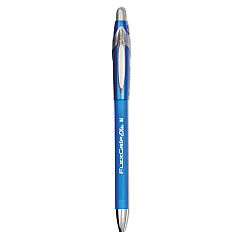 Paper Mate FlexGrip Elite Ballpoint Pen, Retractable, Medium 1 mm, Blue Ink, Blue Barrel, Dozen (85581)