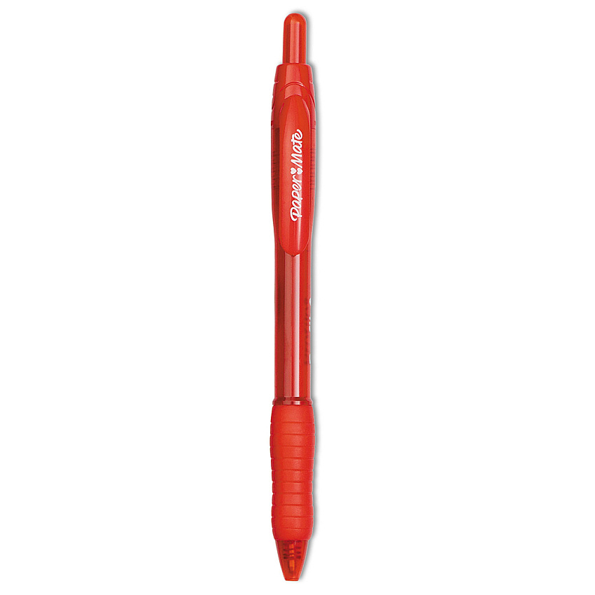 Paper Mate Profile Ballpoint Pen, Retractable, Bold 1.4 mm, Red Ink, Red Barrel, Dozen (89467)
