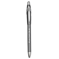 Paper Mate FlexGrip Elite Ballpoint Pen, Retractable, Medium 1 mm, Black Ink, Black Barrel, Dozen (85580)