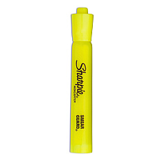 Sharpie Tank Style Highlighters, Fluorescent Yellow Ink, Chisel Tip, Yellow Barrel, 4/Set (25164PP)