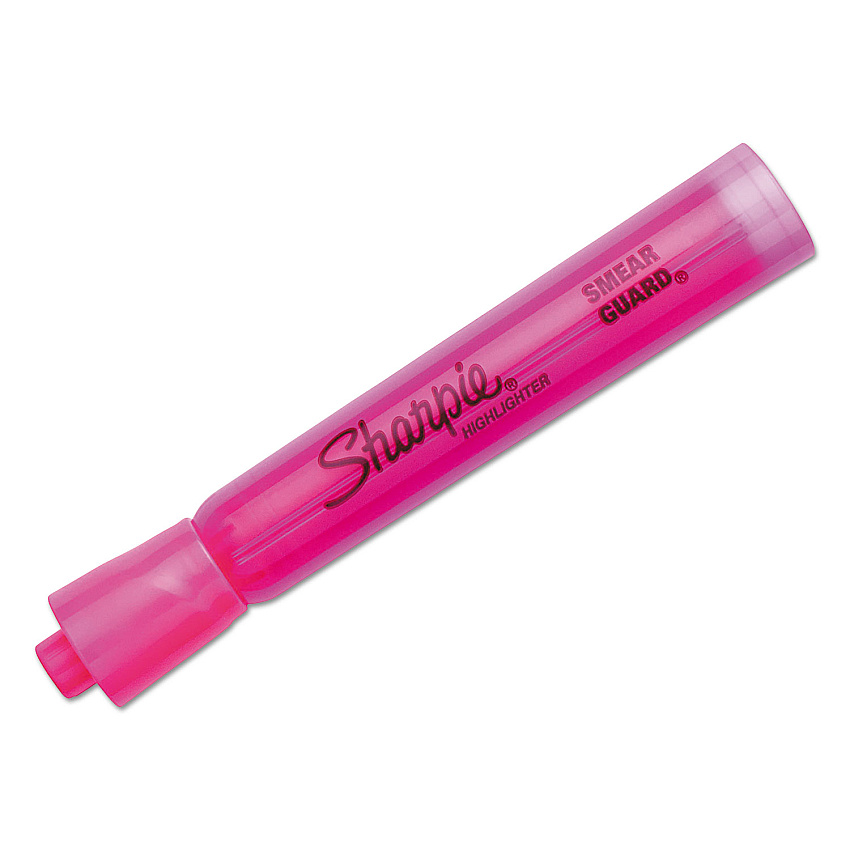 Sharpie Tank Style Highlighters, Pink Ink, Chisel Tip, Pink Barrel, Dozen (25009)