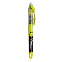 Sharpie Liquid Pen Style Highlighters, Fluorescent Yellow Ink, Chisel Tip, Yellow/Black/Clear Barrel, Dozen (1754463)