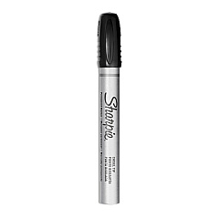 Sharpie Durable Metal Barrel Permanent Marker, Broad Chisel Tip, Black (1794224)