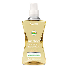 Method 4X Concentrated Laundry Detergent, Free and Clear, 53.5 oz Bottle, 4/Carton (01491)
