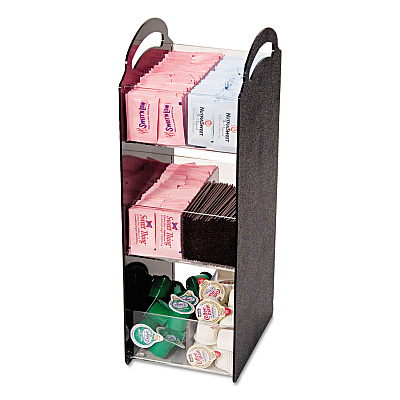Vertiflex Commercial Grade Compact Condiment Organizer, 6 1/8w x 8d x 18h, Black (VFCT18)