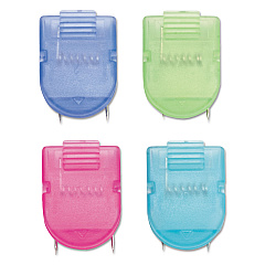 Advantus Wall Clips for Fabric Panels, 40 Sheets, Assorted Cool Colors, 20/Box (75307)