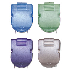 Advantus Wall Clips for Fabric Panels, 40 Sheets, Assorted Metallic Colors, 20/Box (75338)