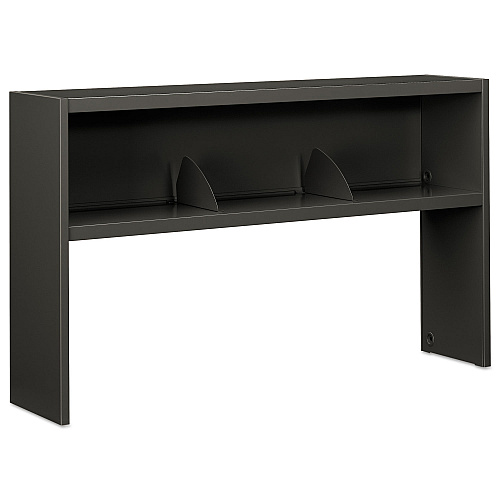 HON 38000 Series Stack On Open Shelf Hutch, 60w x 13.5d x 34.75h, Charcoal (386560NS)