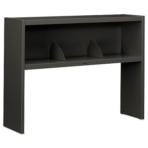 HON 38000 Series Stack On Open Shelf Hutch, 48w x 13.5d x 34.75h, Charcoal (386548NS)