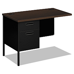 HON Metro Classic Series Workstation Return, Left, 42w x 24d, Mocha/Black (P3236LMOP)