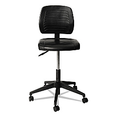 Alera WL Series Workbench Stool, Supports Up to 250 lb, 17.25" to 25" Seat Height, Black (ALECS616)