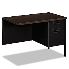 HON Metro Classic Series Workstation Return, Right, 42w x 24d, Mocha/Black (P3235RMOP)