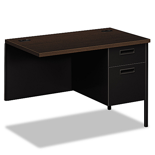 HON Metro Classic Series Workstation Return, Right, 42w x 24d, Mocha/Black (P3235RMOP)