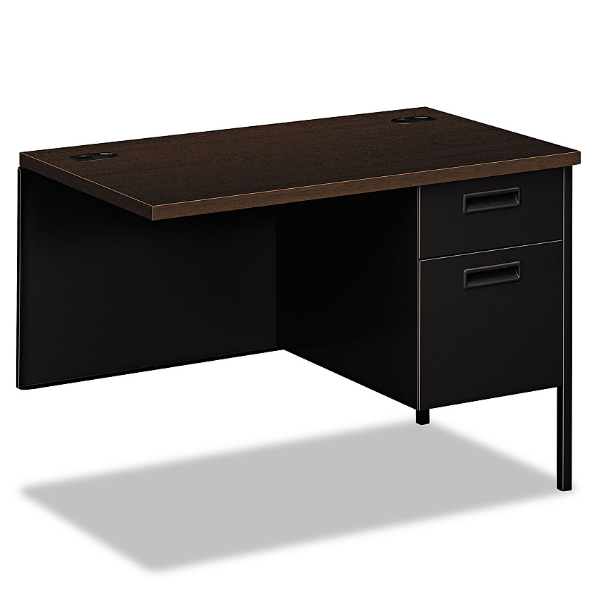 HON Metro Classic Series Workstation Return, Right, 42w x 24d, Mocha/Black (P3235RMOP)