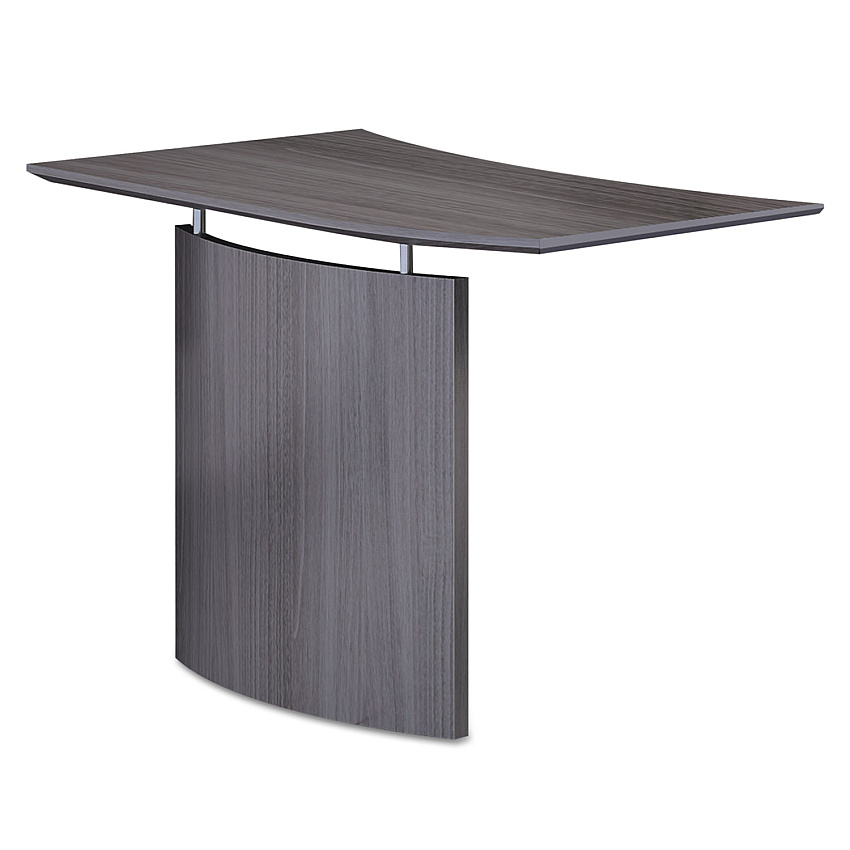 Safco Medina Laminate Bridge, Right-Hand, 48w x 24d x 29.5h, Gray Steel (MNBDGRLGS)