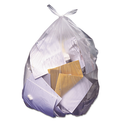 Heritage High-Density Waste Can Liners, 56 gal, 14 microns, 43" x 46", Natural, 200/Carton (V8646HNR01)