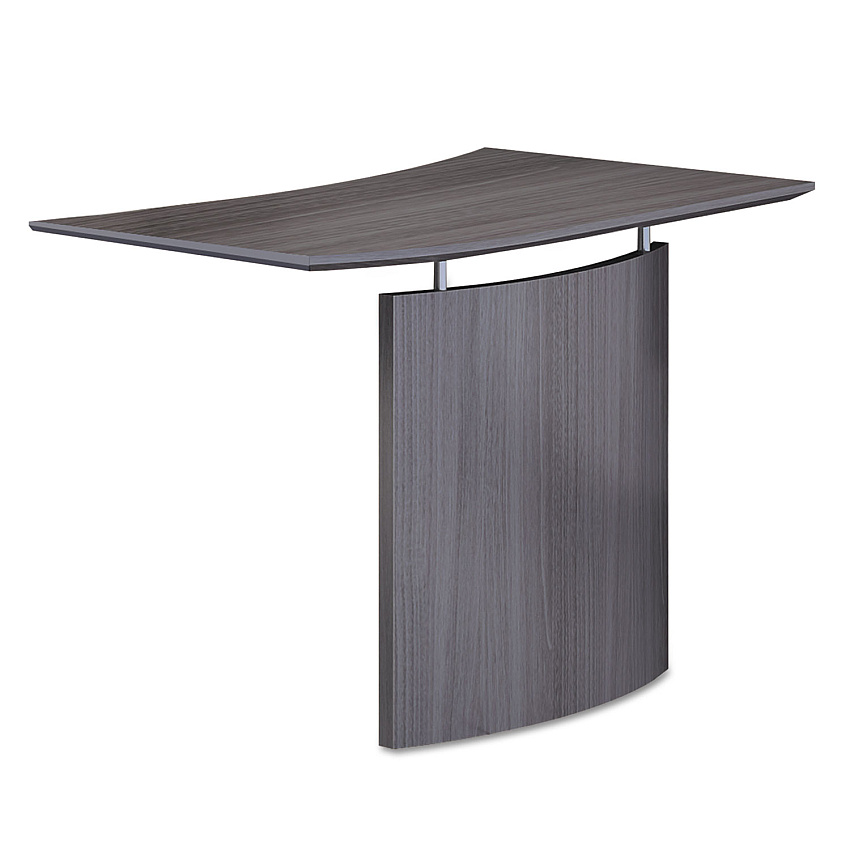 Safco Medina Laminate Bridge, Left-Hand, 48w x 24d x 29.5h, Gray Steel (MNBDGLLGS)