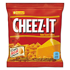 Sunshine Cheez-it Crackers, 1.5 oz Bag, Reduced Fat, 60/Carton (122264)