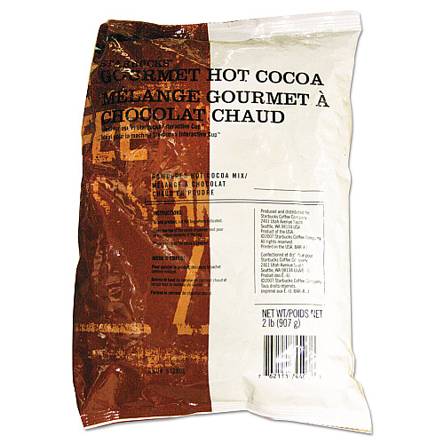 Starbucks Gourmet Hot Cocoa, 2 lb Bag, 6/Carton (512808)