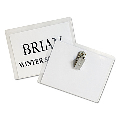 C-Line Name Badge Kits, Top Load, 4 x 3, Clear, 50/Box (95543)
