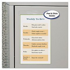 C-Line Self-Adhesive Shop Ticket Holders, Super Heavy, 25 Sheets, 5 x 8, 50/Box (70058)
