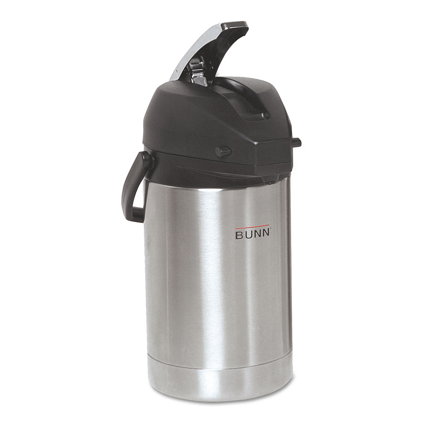 BUNN 2.5 Liter Lever Action Airpot, Stainless Steel (AIRPOT25)