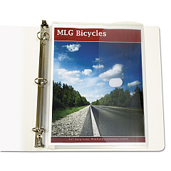 C-Line Poly Binder Pockets, 11.5 x 9.25, Clear, 5/Pack (57537)