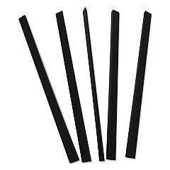 C-Line Slide 'N Grip Binding Bars, Black, 11 x 1/4, 100/Box (34441)