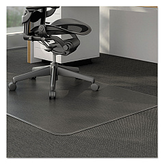 Alera Moderate Use Studded Chair Mat for Low Pile Carpet, 46 x 60, Rectangular, Clear (ALEMAT4660CLPR)