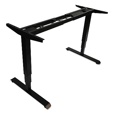 Alera AdaptivErgo 3-Stage Electric Table Base with Memory Controls, 25" to 50.7", Black (ALEHT3SAB)
