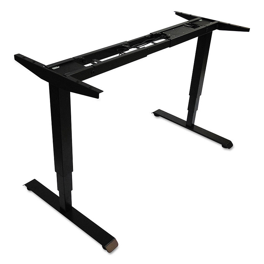 Alera AdaptivErgo 3-Stage Electric Table Base with Memory Controls, 25" to 50.7", Black (ALEHT3SAB)