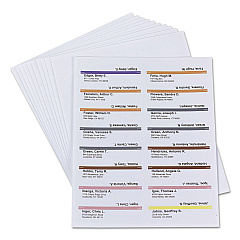 Smead Viewables Hanging Folder Tab Label Pack Refill, 1/3-Cut Tabs, Assorted Colors, 3.5" Wide, 160/Pack (64915)