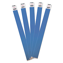 Advantus Crowd Management Wristbands, Sequentially Numbered, 9.75" x 0.75", Blue, 500/Pack (75513)