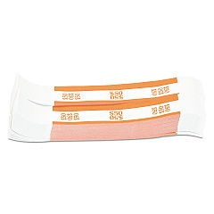 Pap-R Products Currency Straps, Orange, $50 in Dollar Bills, 1000 Bands/Pack (400050)