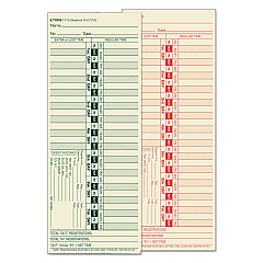 TOPS Time Clock Cards, Replacement for CH-107-2, Two Sides, 3.5 x 9, 500/Box (1275)