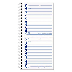 TOPS Memorandum Book, Two-Part Carbonless, 5 x 5.5, 2/Page, 100 Forms (4150)