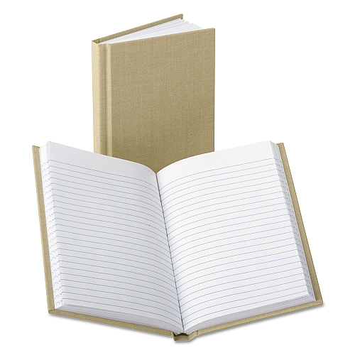 Boorum & Pease Bound Memo Books, Narrow Rule, Tan Cover, 7 x 4.13, 96 Sheets (6559)