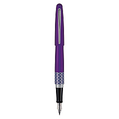 Pilot MR Retro Pop Collection Fountain Pen, Fine 0.7 mm, Black Ink, Purple (91434)