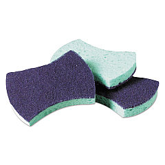 Scotch-Brite PROFESSIONAL Power Sponge #3000, 2.8 x 4.5, 0.6" Thick, Blue/Teal, 20/Carton (3000CT)